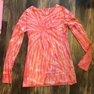 Hardtail Long sleeve Pink Medium yoga top